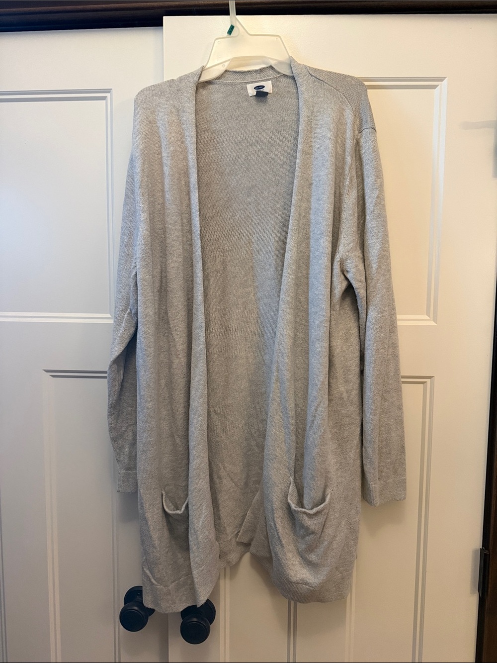 Old Navy Light Gray Open-Front Women's Cardigan with Pockets